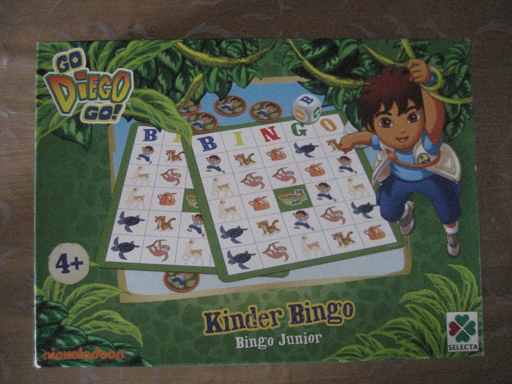 Go Diego Go! Kinder Bingo Junior - Leuk familiespel, Een of twee spelers, Ophalen of Verzenden, Gebruikt, SELECTA