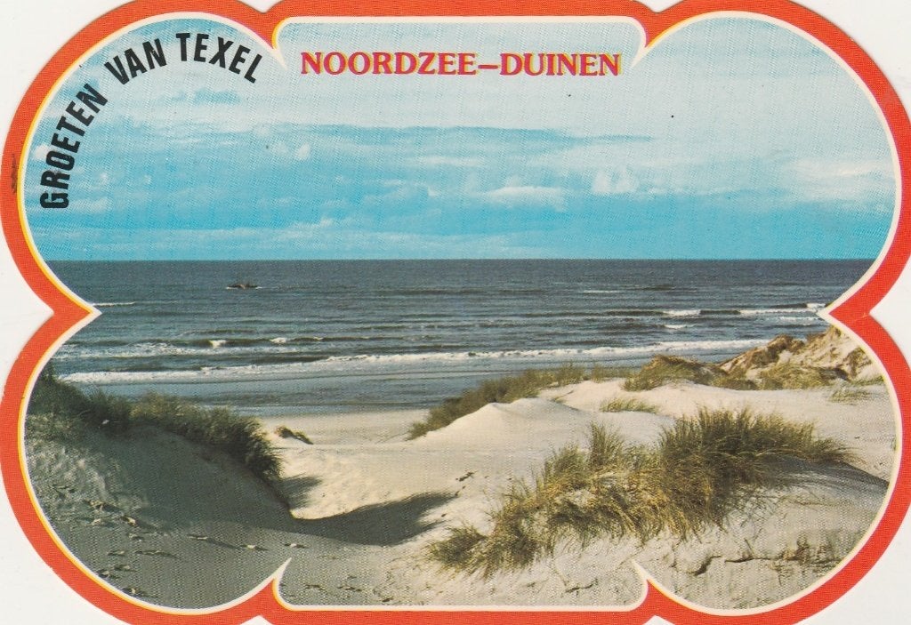 TEXEL Noordzee Duinen Groeten Stanskaart, Verzamelen, Verzenden, 1980 tot heden, Gelopen, Waddeneilanden
