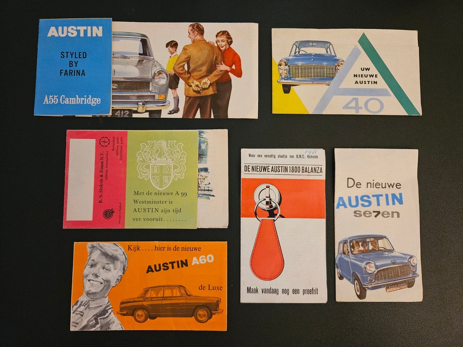 6 Brochures Austin, Ophalen of Verzenden, Zo goed als nieuw, Overige merken