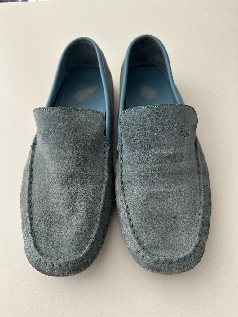 Gucci heren instappers, Blauw, Overige typen, Ophalen of Verzenden, Gucci