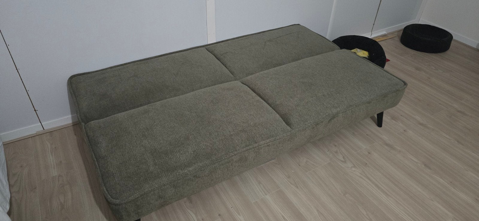 groene slaapbank, Ophalen, Gebruikt, Tweepersoons, 180 cm
