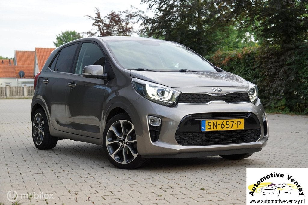 Kia Picanto 1.0 CVVT Design Edition, Leder, Apple/Android, Auto's, Kia, Bedrijf, Te koop, Picanto, ABS, Achteruitrijcamera, Airbags