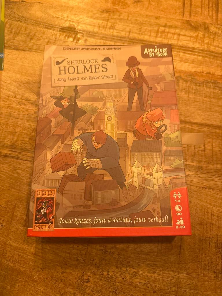 Sherlock Holmes: Jong talent van Baker Street, Drie of vier spelers, Ophalen of Verzenden, Nieuw