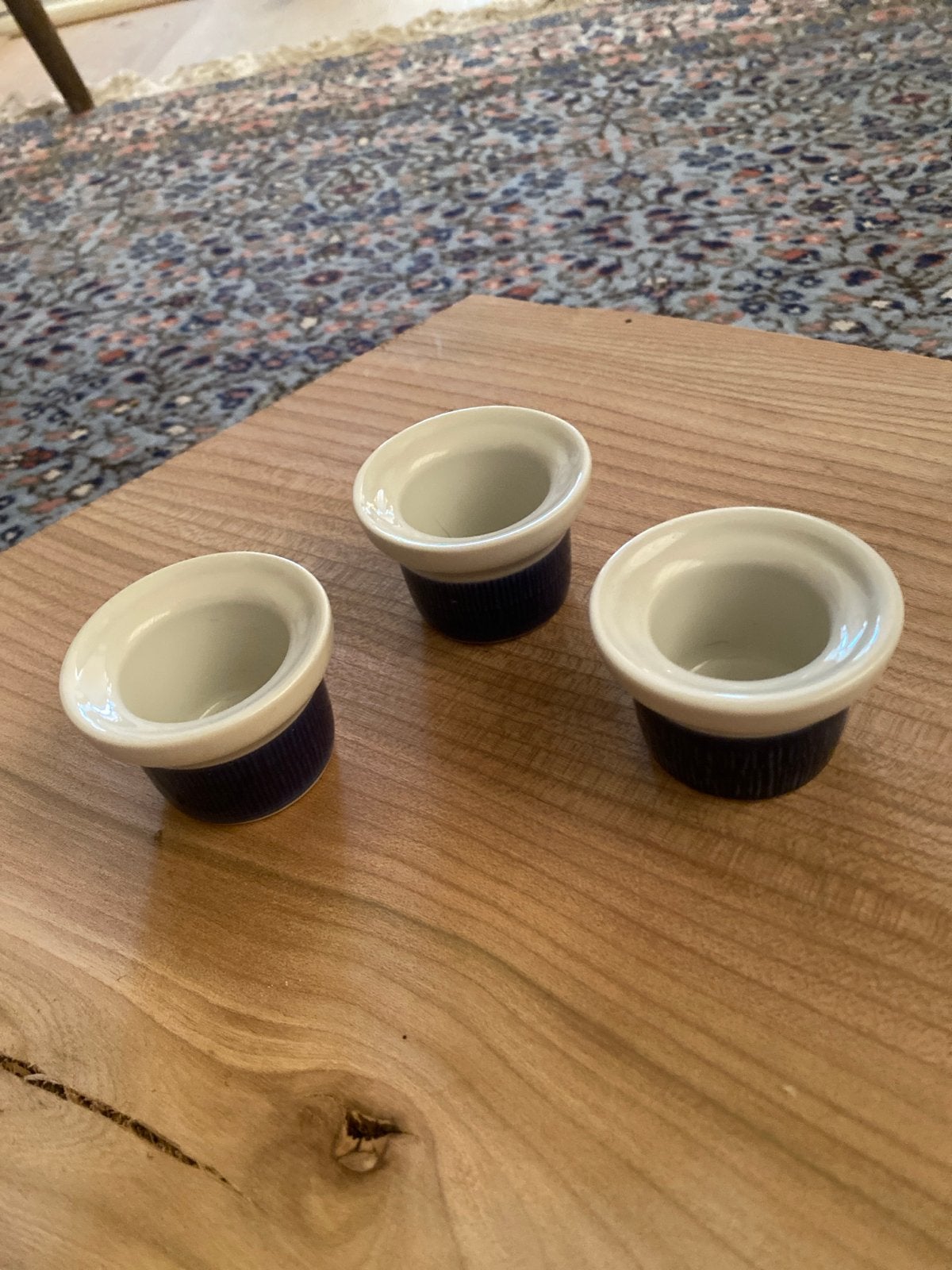 Set van 3 vintage Koka eierdopjes van Rörstrand, Zweden, Ophalen of Verzenden