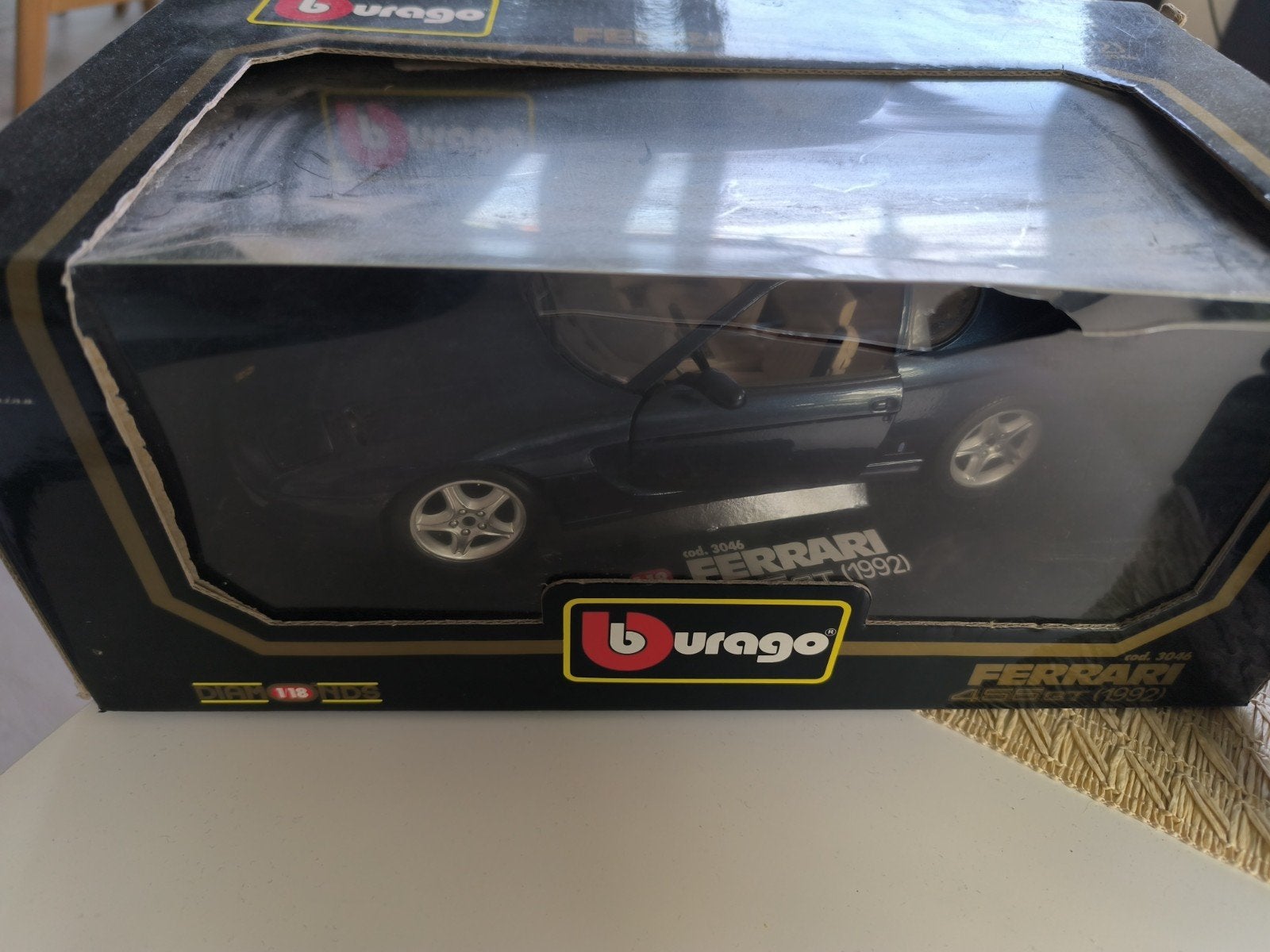 Ferrari 456GT 1992 Bburago 1:18, Hobby en Vrije tijd, Modelauto's | 1:18, Ophalen of Verzenden, Zo goed als nieuw, Auto, Bburago