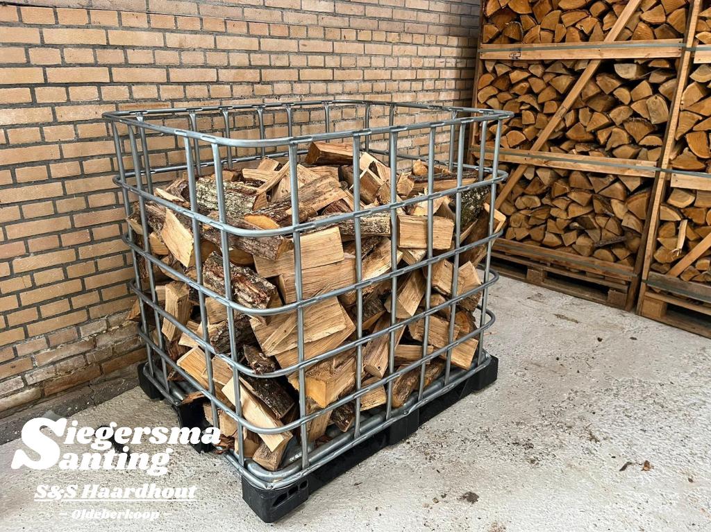 Eiken Haardhout - 1 m3 Los Gestort - Ovengedroogd, Tuin en Terras, Haardhout, Blokken, Eikenhout, Minder dan 3 m³, Ophalen of Verzenden