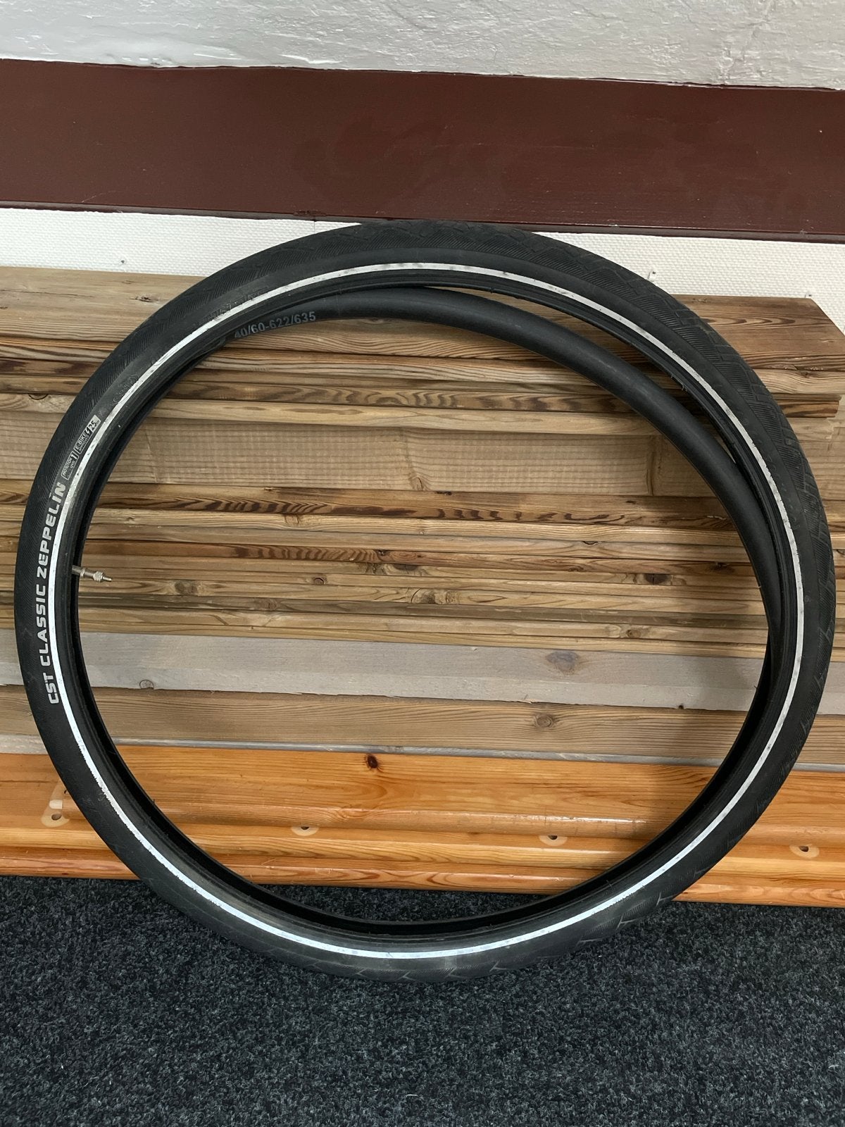 CST Classic Zeppelin fietsband 40-622/635 met binnenband, Gebruikt, Band, Ophalen of Verzenden, Rubber