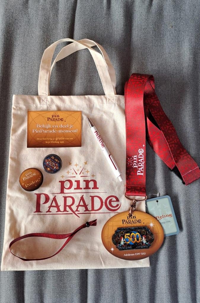 Volledige Goodiebag Efteling PinParade, Verzamelen, Efteling, Nieuw, Overige typen, Ophalen