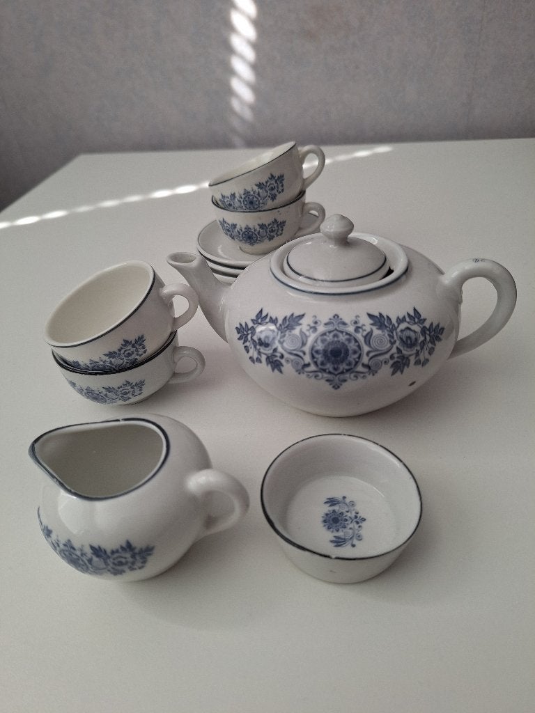Antiek Douwe Egberts speelgoed serviesje Kahla, Ophalen of Verzenden