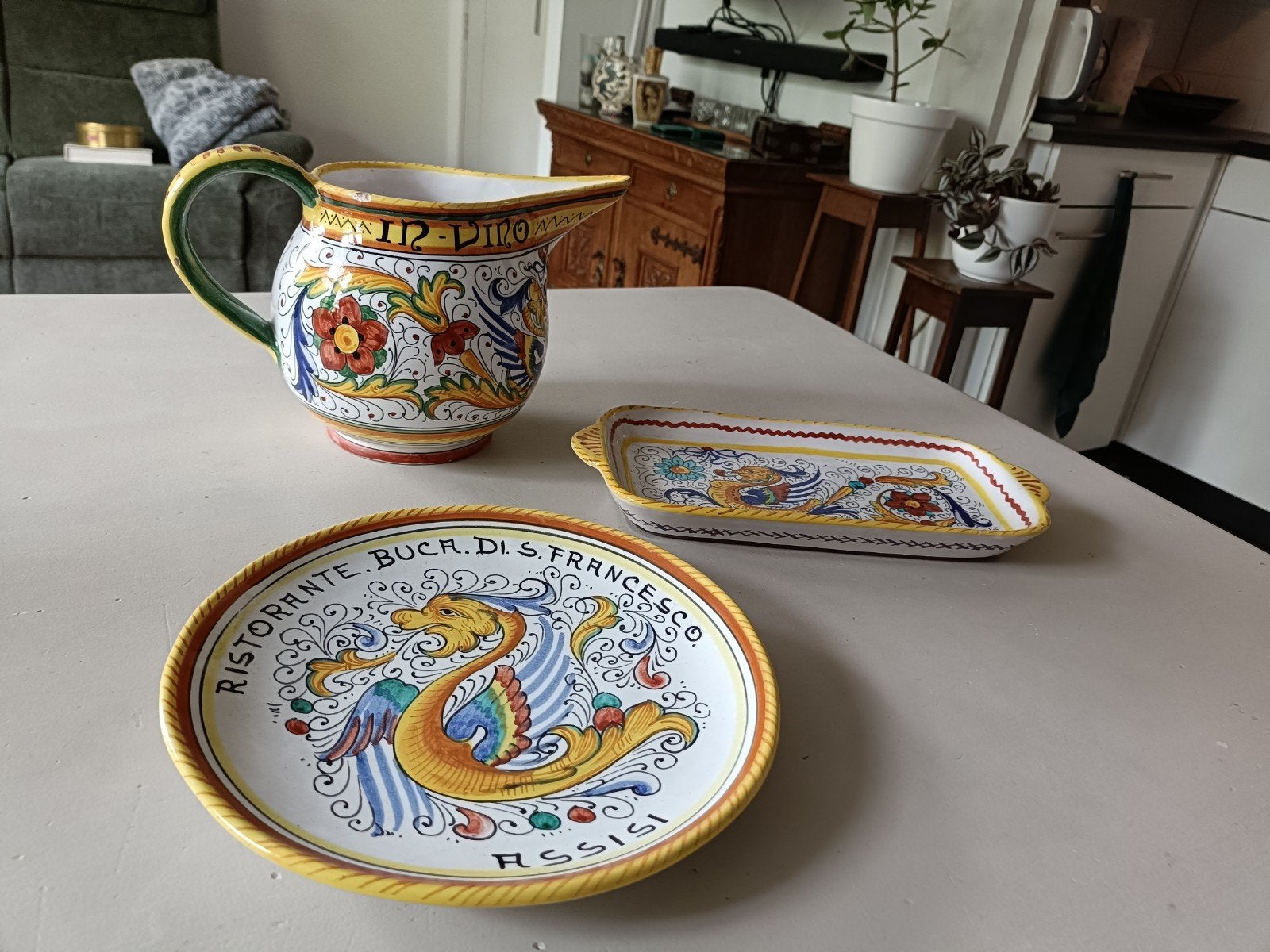 Schaaltje + kan + bord van DeruTa, Ophalen of Verzenden