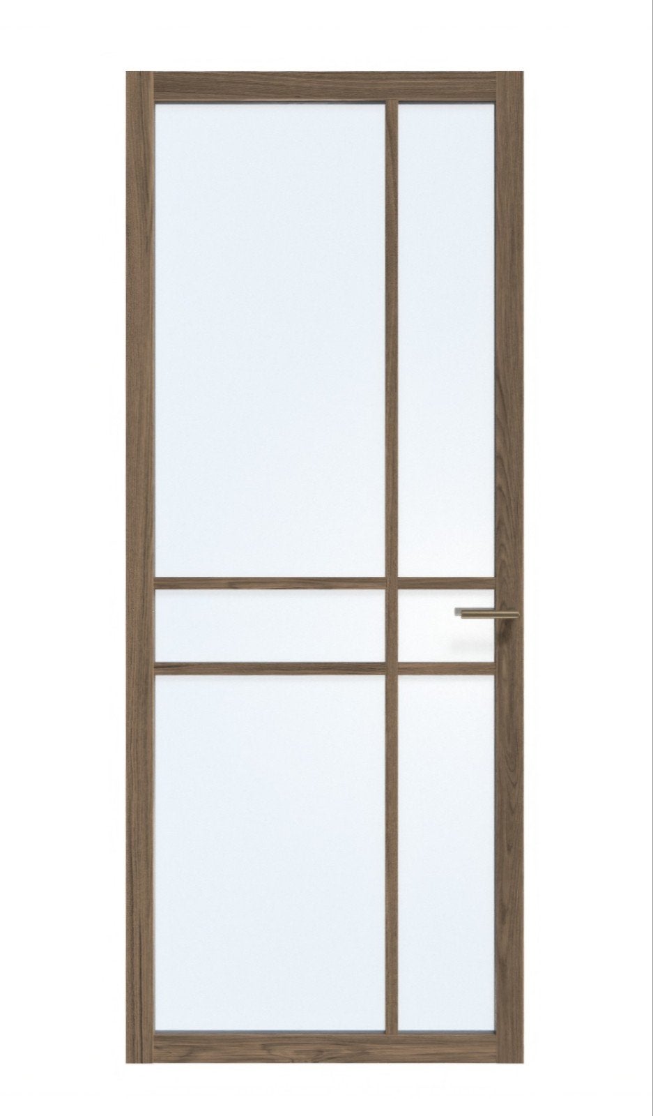 Moderne binnendeur met glas, zwart beslag, 231,5x83cm, 215 cm of meer, Binnendeur, Nieuw, Ophalen of Verzenden