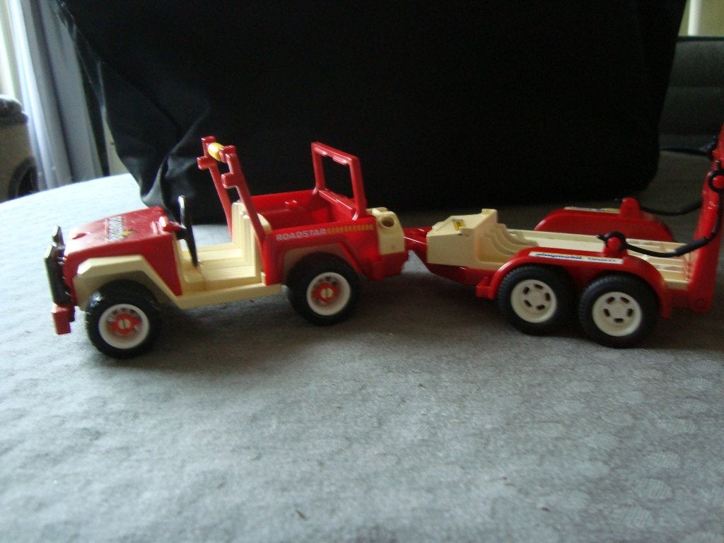 Playmobil jeep met aanhanger, Ophalen of Verzenden, Zo goed als nieuw, Complete set, Voertuig