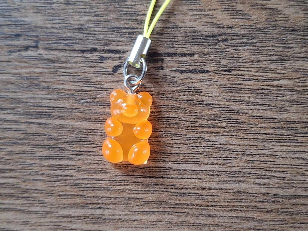 Telefoonhanger : Oranje Gummi Beer !!, Info@keycharms.nl, Nieuw, Medemblik, Telefoonhanger of Accessoire