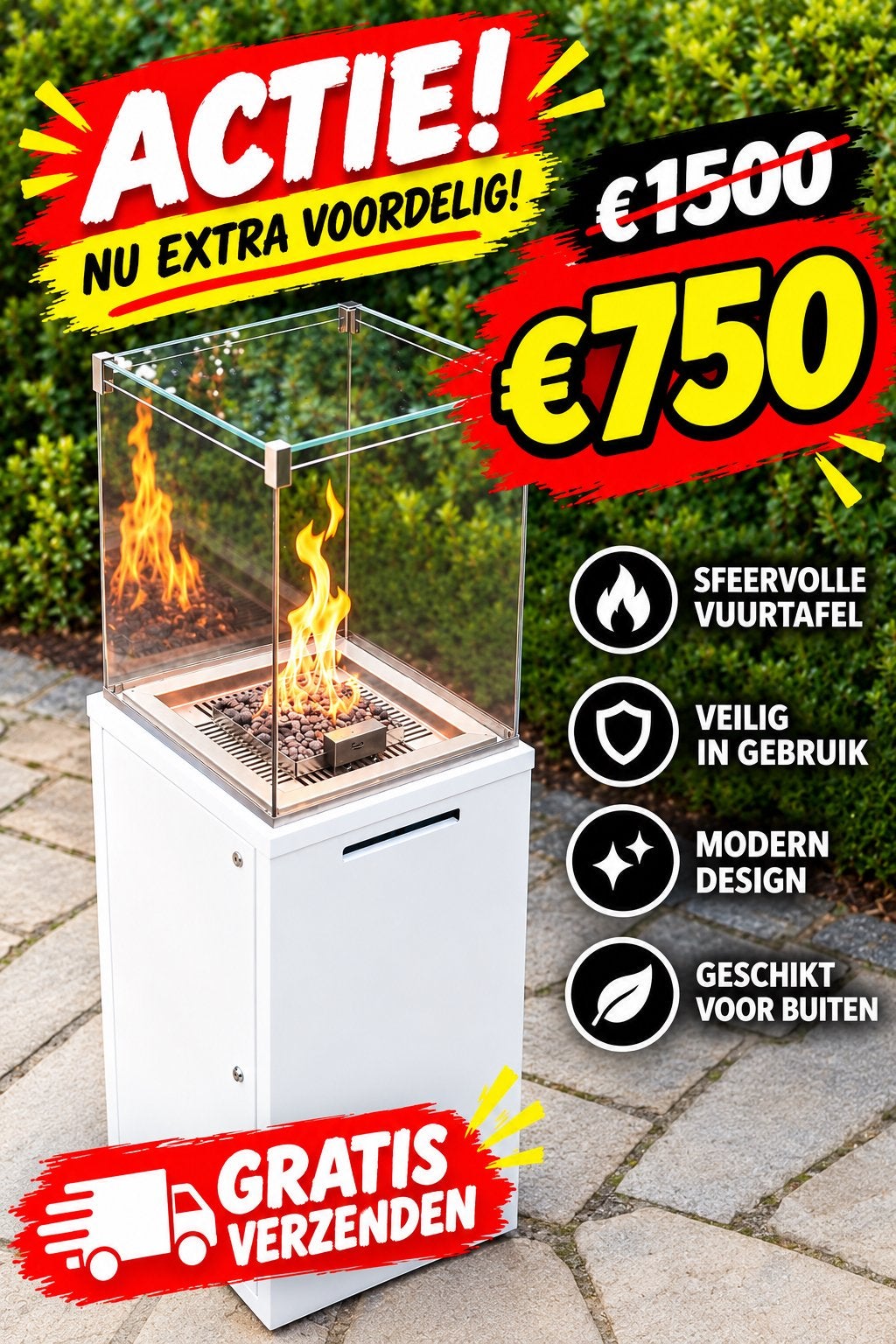 Spartherm luxe tuin- buiten gashaard  twv €1500, Tuin en Terras, Ophalen of Verzenden, Zo goed als nieuw