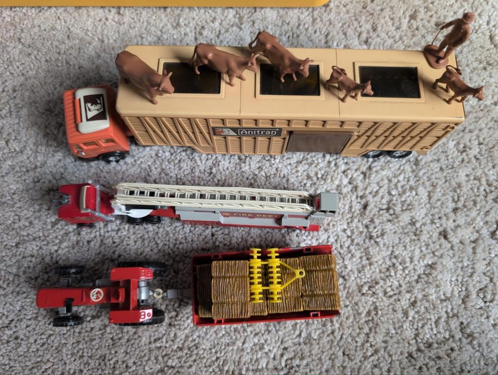 Prachtige Vintage Set: Matchbox Super Kings & Majorette, Ophalen, Transport