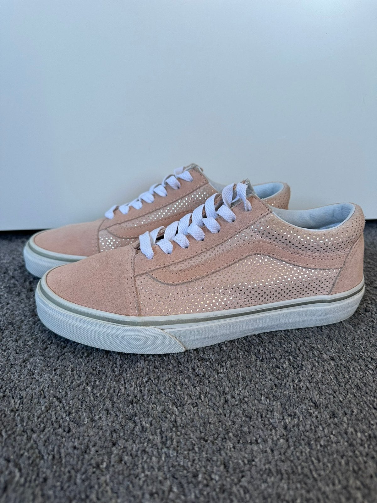 Nieuwstaat Vans Old Skool roze zilveren stipjes glitters, Ophalen of Verzenden, Roze, Sneakers of Gympen, Zo goed als nieuw