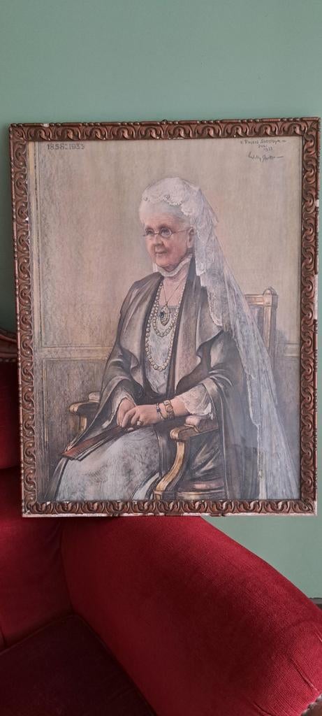 Schilderij koningin Emma door Willy Sluiter, Ophalen