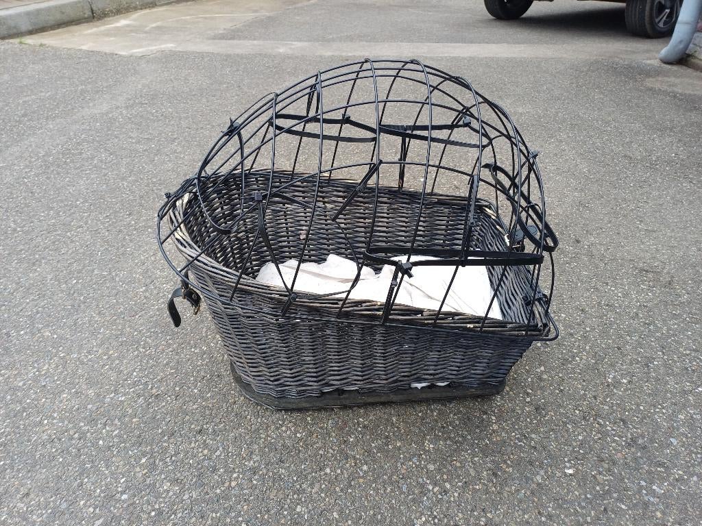 fietsmand zwart, Dieren en Toebehoren, Honden-accessoires, Ophalen, Gebruikt
