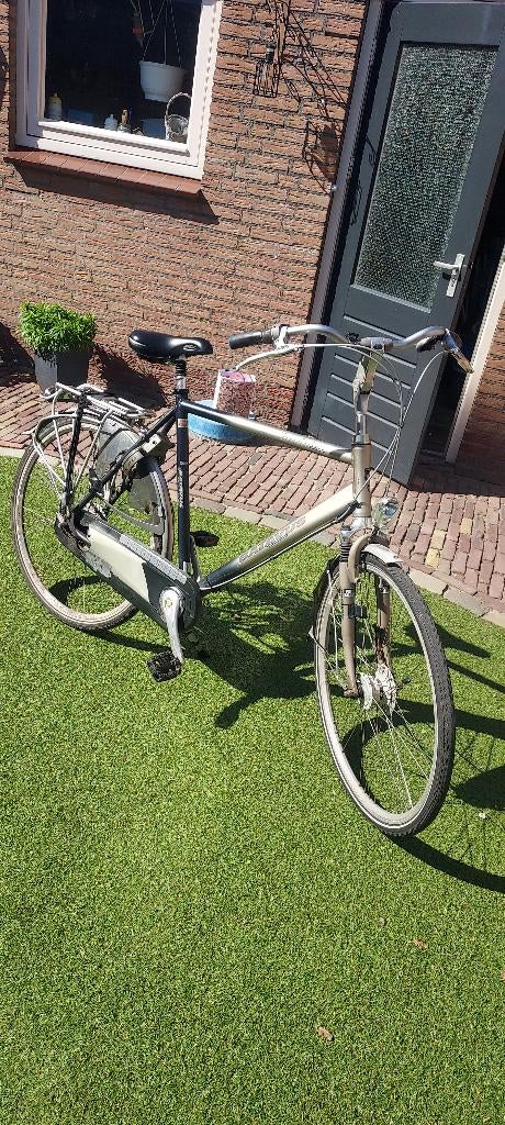 herenfiets 61 cm, Gebruikt, Versnellingen, 57 tot 61 cm, Trommelrem