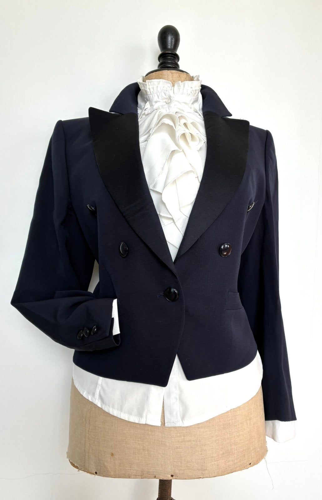 😍ESCADA maat 40 100% VIRGIN WOL jas blazer mantel jasje, Ophalen of Verzenden, Zo goed als nieuw, Maat 38/40 (M), Blauw