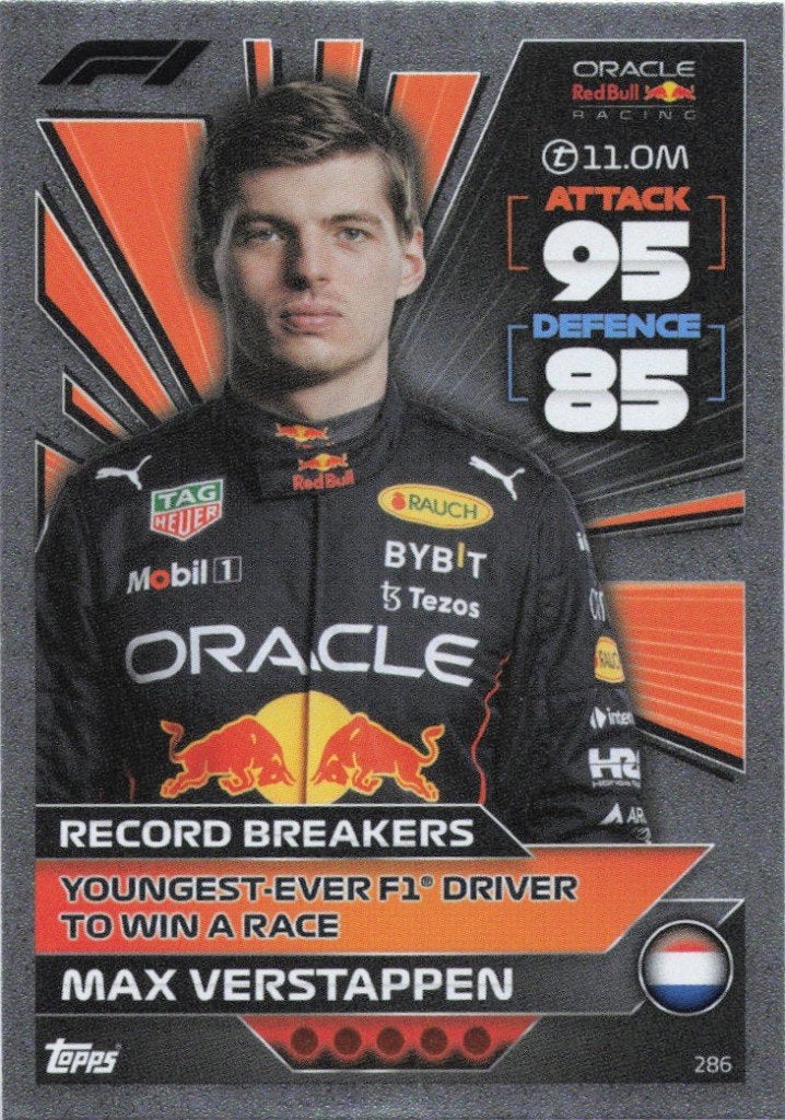 2022 Topps Turbo Attax F1 #286 Max Verstappen, Verzenden, Nieuw, Plaatje
