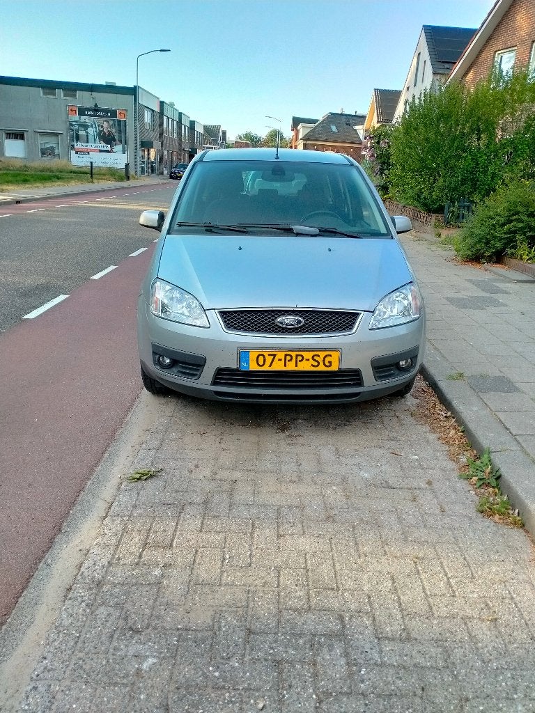 Ford C-Max 1.8 88KW 2004 Grijs, Auto's, Ford, Particulier, C-Max, Airconditioning, Bluetooth, Centrale vergrendeling, Cruise Control