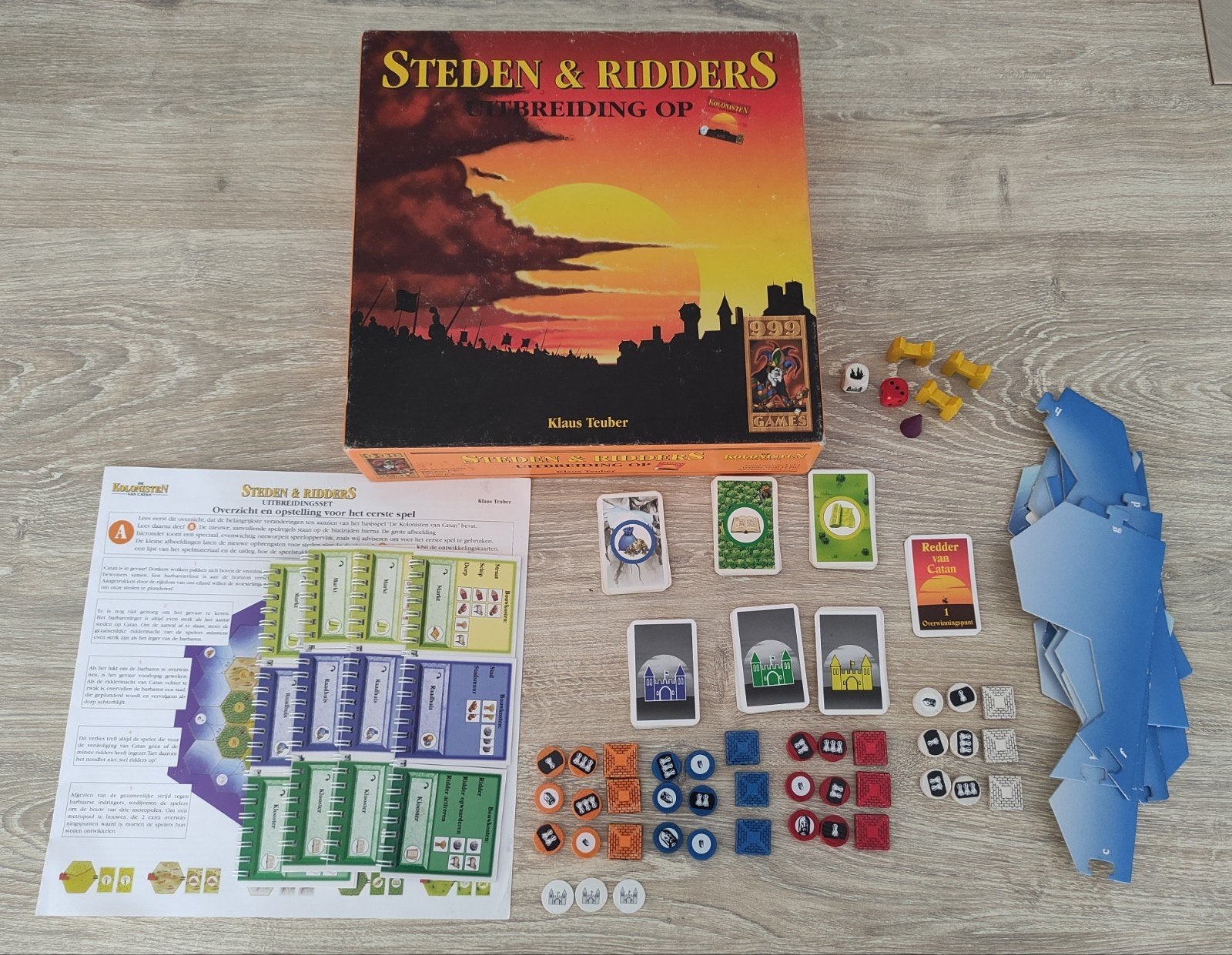 STEDEN & RIDDERS uitbreiding op KOLONISTEN VAN CATAN HOUT, Ophalen of Verzenden