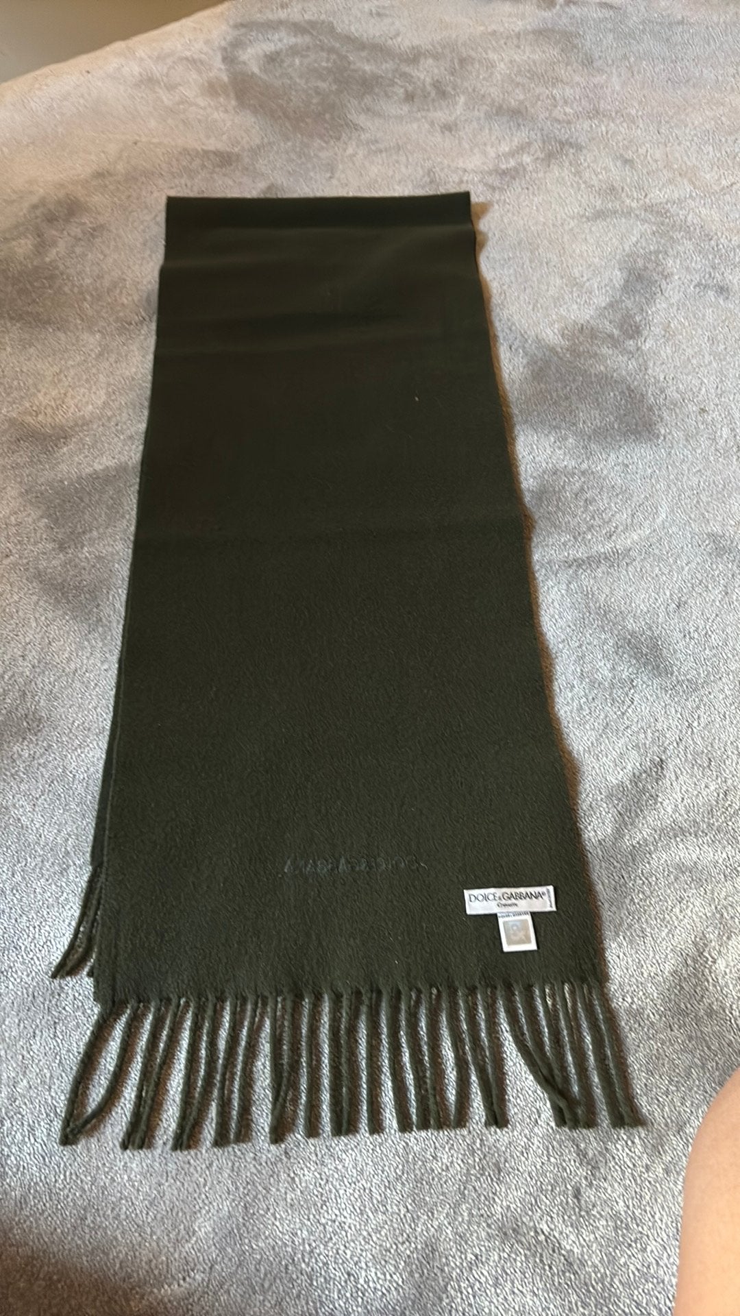 Originele Dolce & Gabbana Wollen Sjaal – Kaki / Olijfgroen, Ophalen of Verzenden, Nieuw, Sjaal