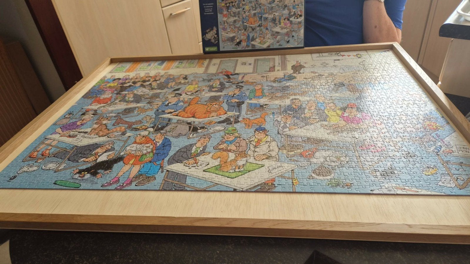 jan van haasteren kattenshow 2000 stukjes, Ophalen of Verzenden, Meer dan 1500 stukjes, Zo goed als nieuw, Legpuzzel