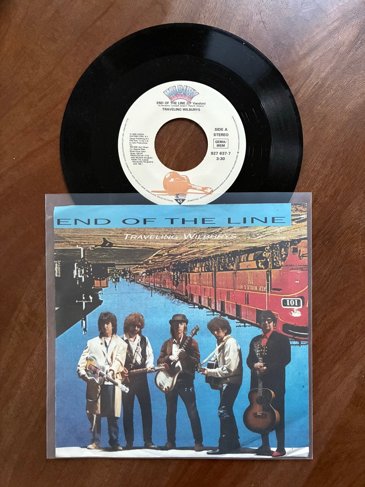 Traveling Wilburys - End of the line, Ophalen of Verzenden, 7 inch