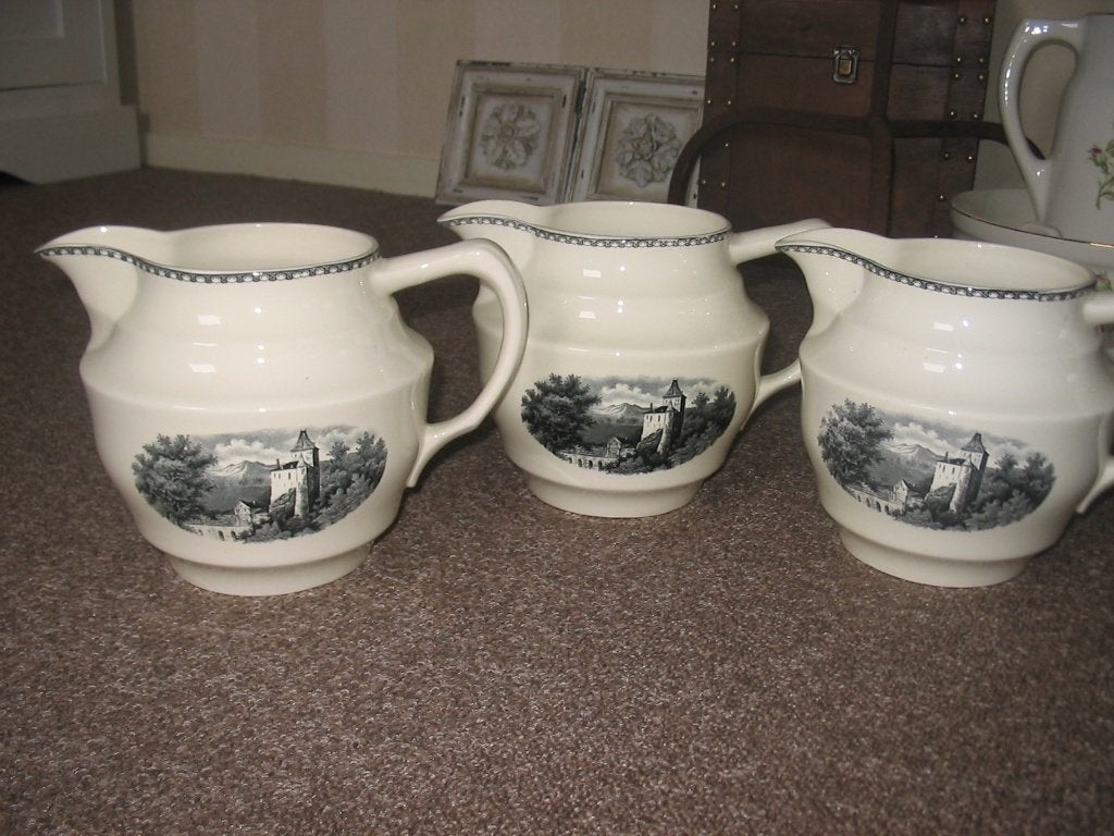 Landschap zwart melkkannen no. 2 klein decor, Ophalen of Verzenden