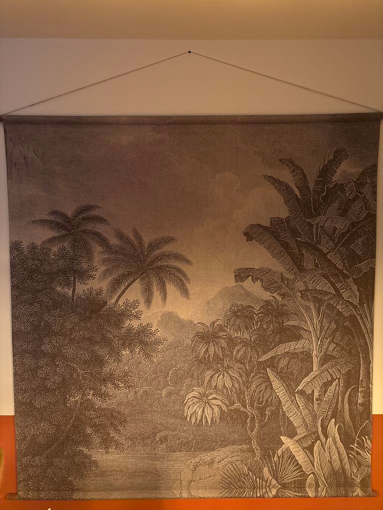 HKliving wandkleed jungle print 150x155 cm, Huis en Inrichting, Woonaccessoires | Wanddecoraties, Ophalen of Verzenden, Zo goed als nieuw
