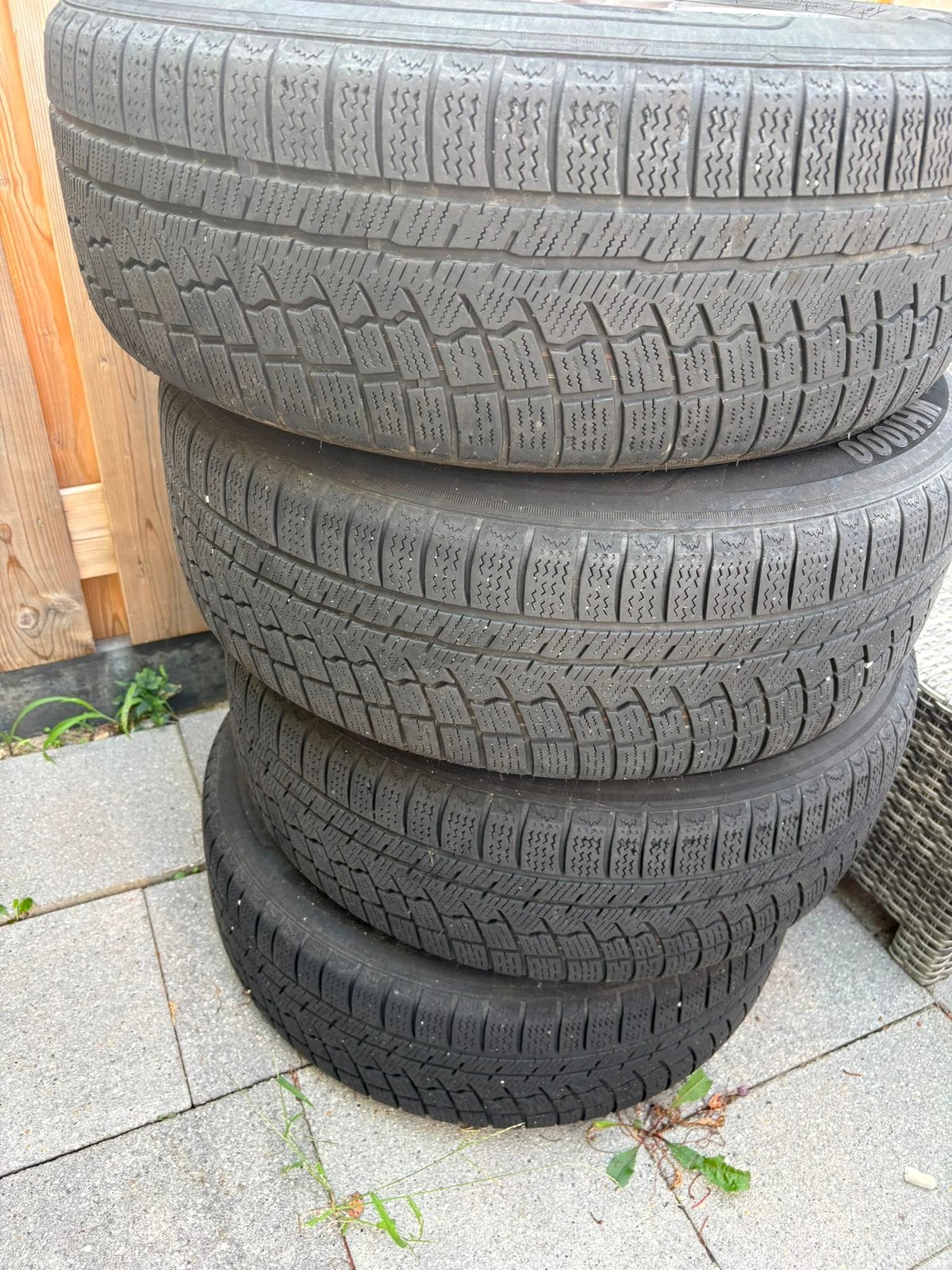 Te koop 4 meisterwerk velgen met 4 autobanden 6 a 7 profiel, Ophalen, Zo goed als nieuw