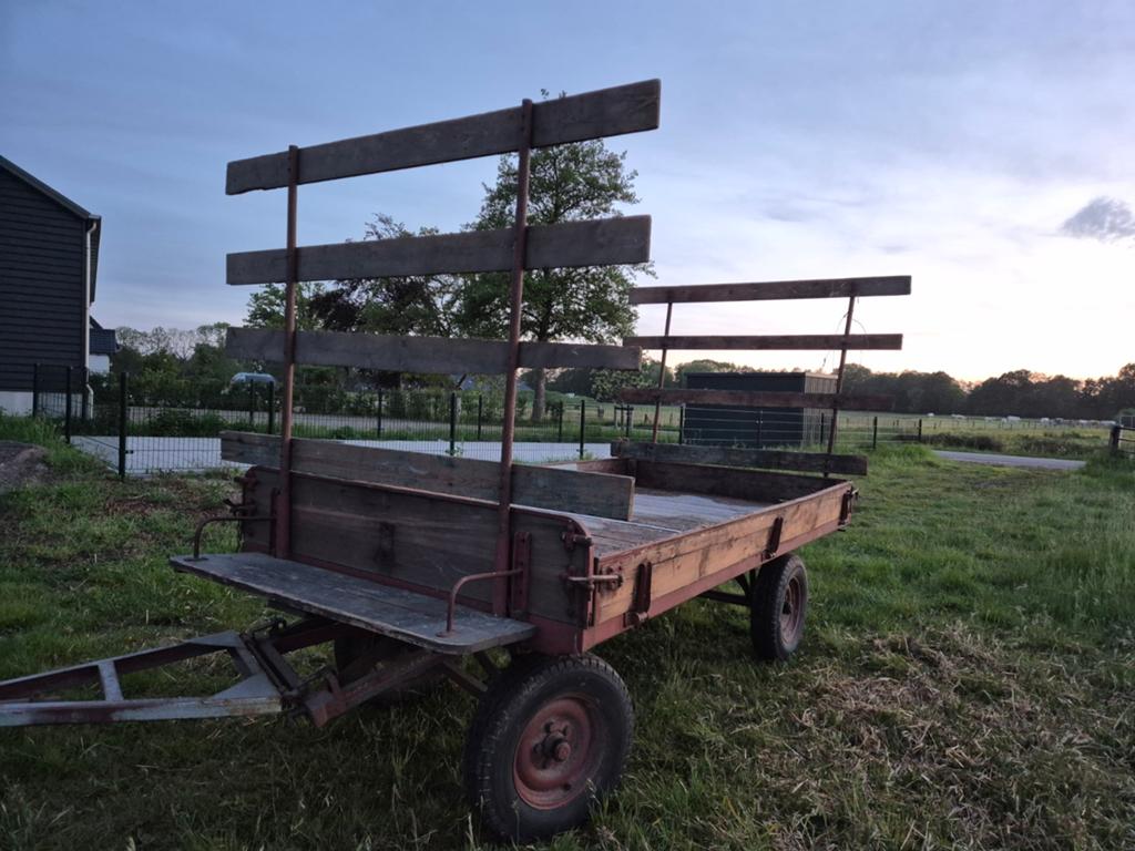 Boerenwagen platte kar, Zakelijke goederen, Agrarisch | Werktuigen, Ophalen of Verzenden, Akkerbouw, Weidebouw