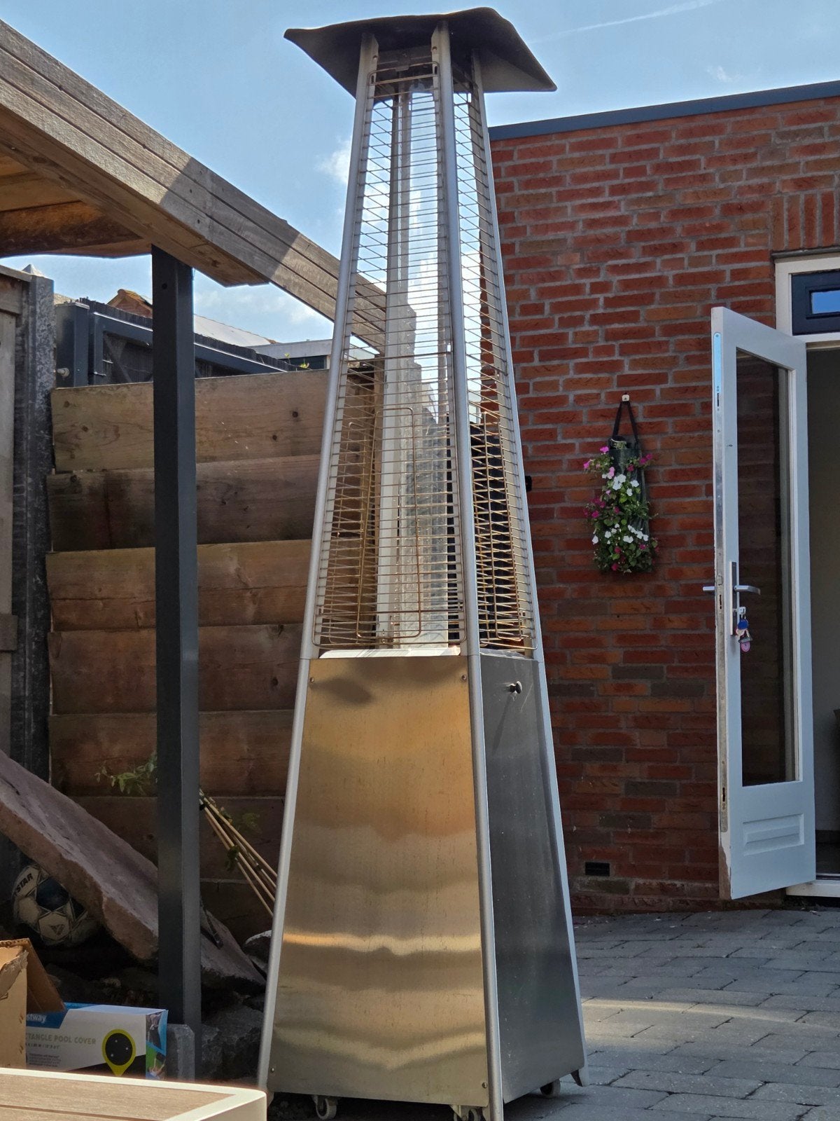 Terrasverwarmer op gas - Gebruikt, Tuin en Terras, Terrasverwarmers, Ophalen, Gebruikt, Gas, Vloer