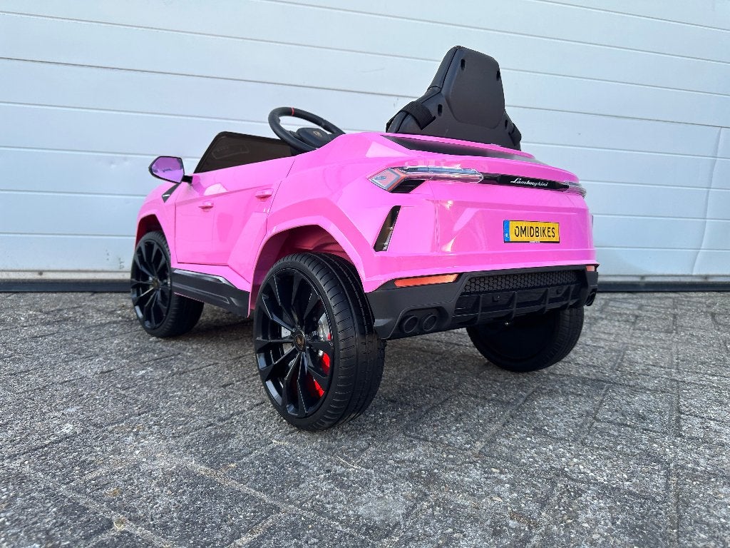 Lamborghini Urus 12v Roze RC - Leer - Rubberbanden - FM Ra, Nieuw