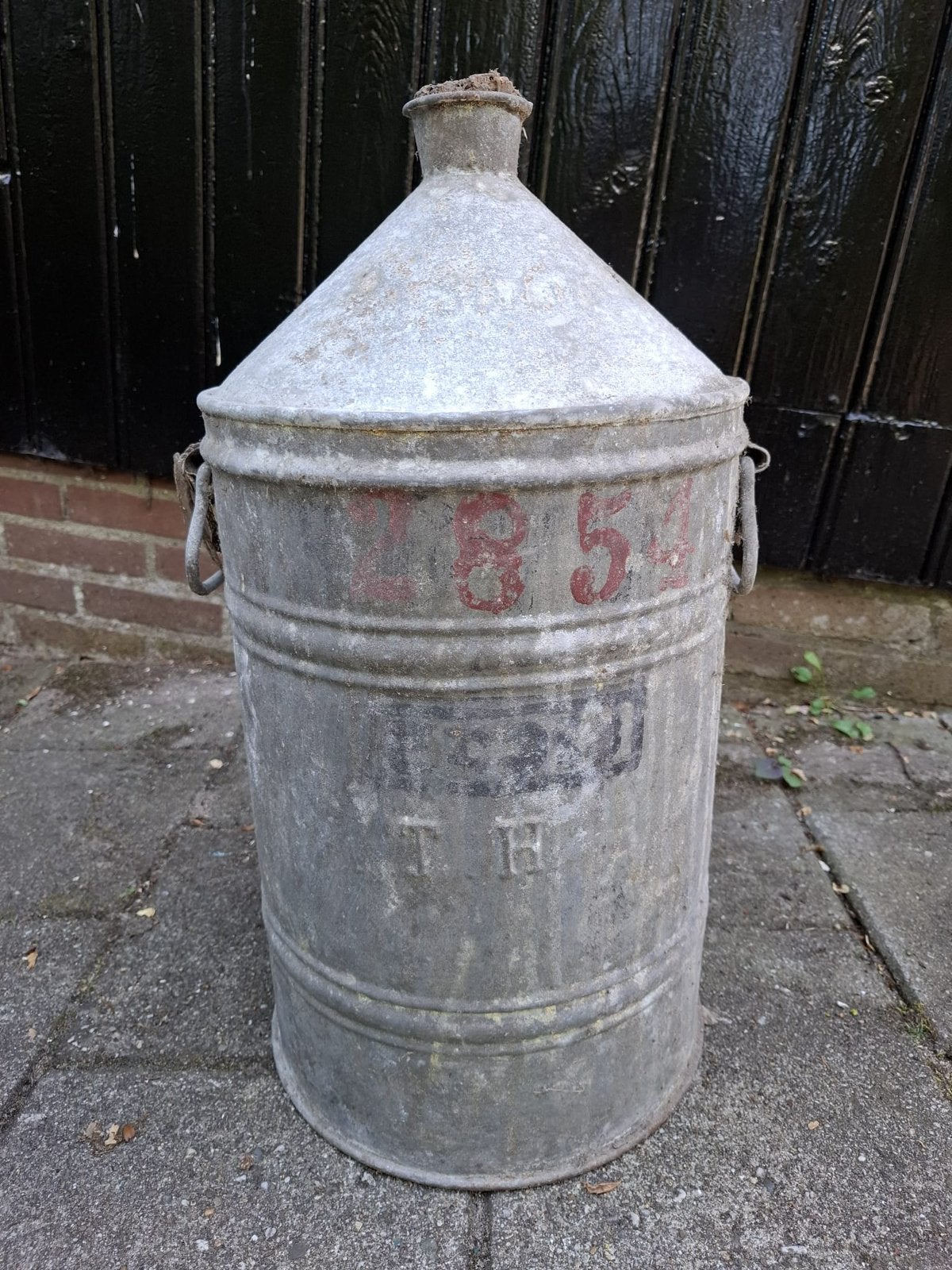 Vintage metalen vat, Antiek en Kunst, Ophalen