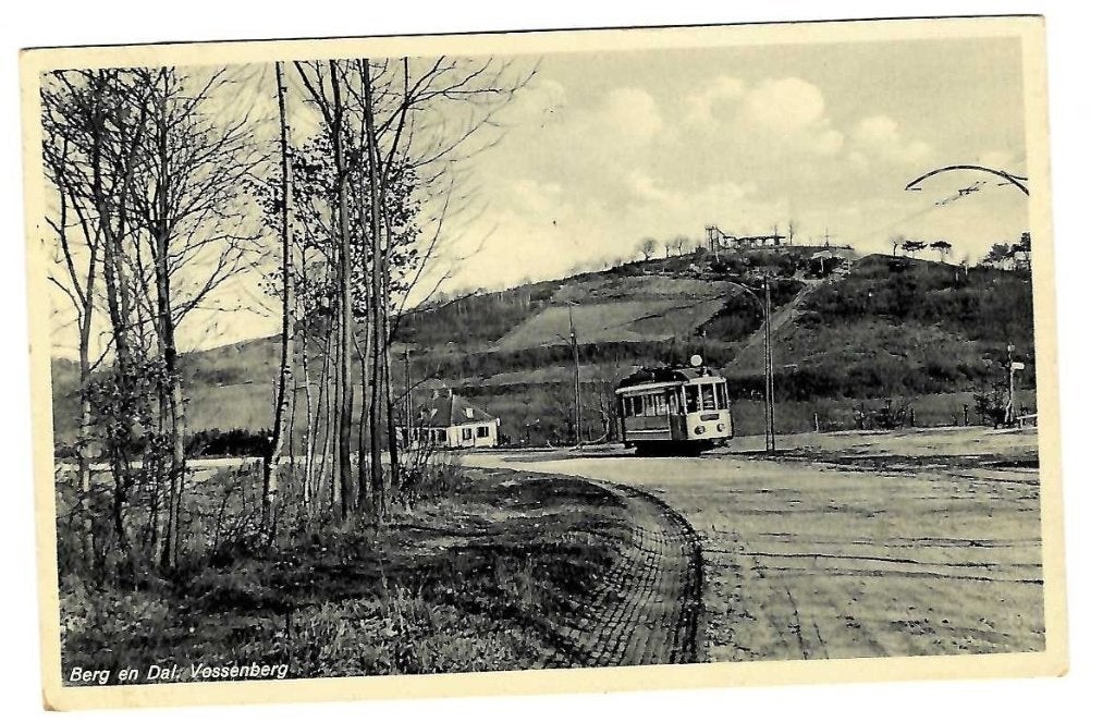 Berg en Dal - Vossenberg met tram, Verzenden, 1920 tot 1940, Gelopen, Gelderland