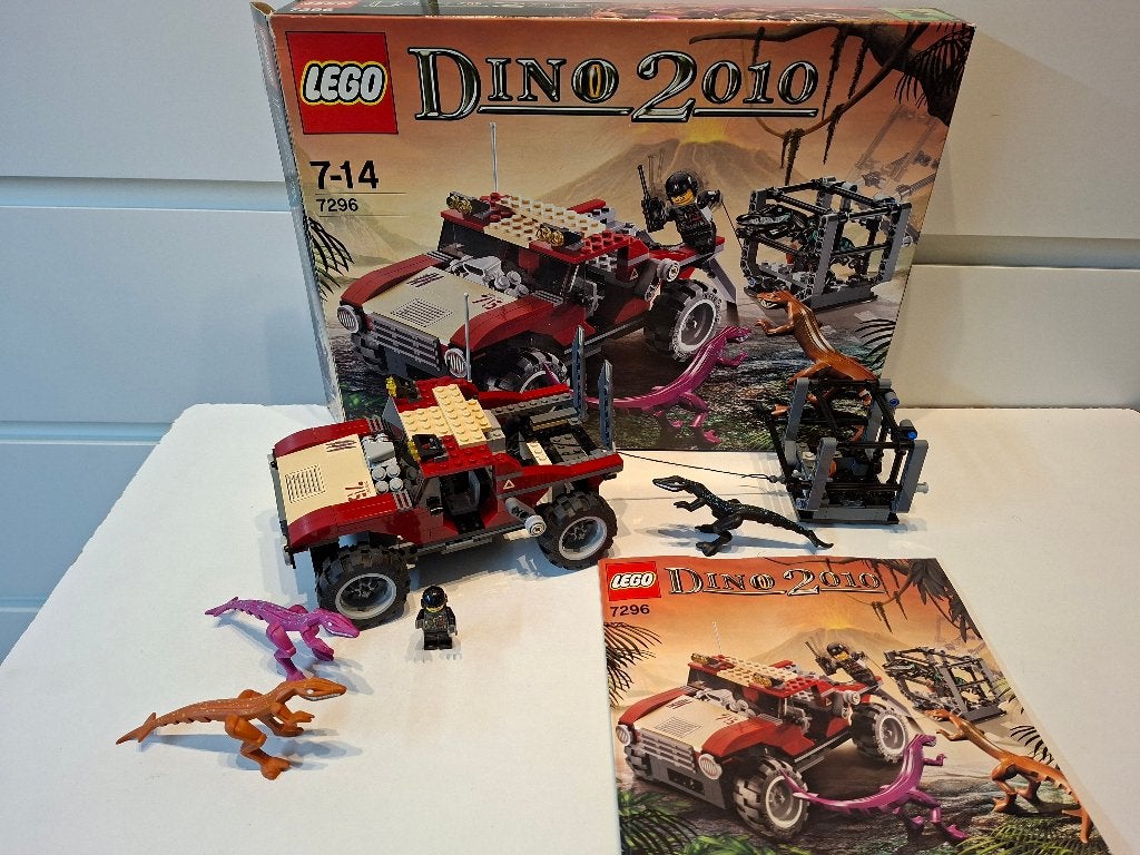 Lego Dino 2010 4WD Trapper - 7296 + Quad - 7294, City, Lego, Zo goed als nieuw, Complete set