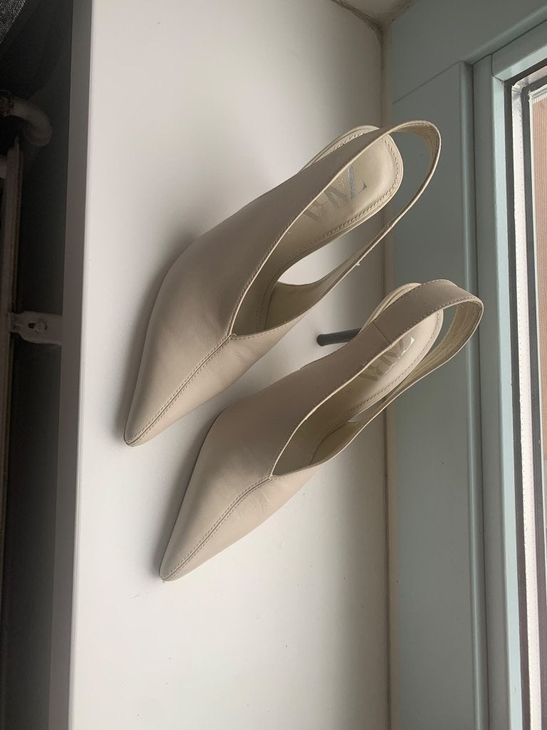 Beige ZARA-schoenen met hak – maat 36, Ophalen of Verzenden, Zo goed als nieuw, Beige