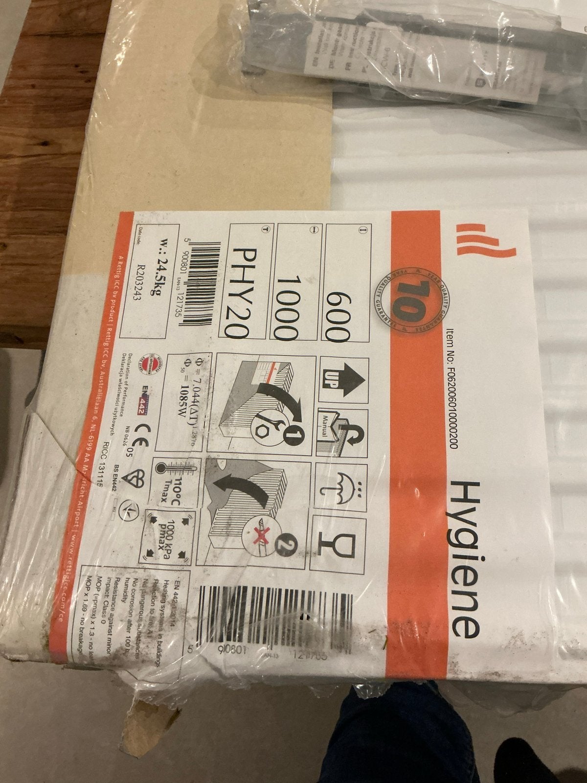 Nieuwe Radson Hygiene radiator 600x1000mm, type 20, Ophalen, 30 tot 80 cm, Radiator, Nieuw