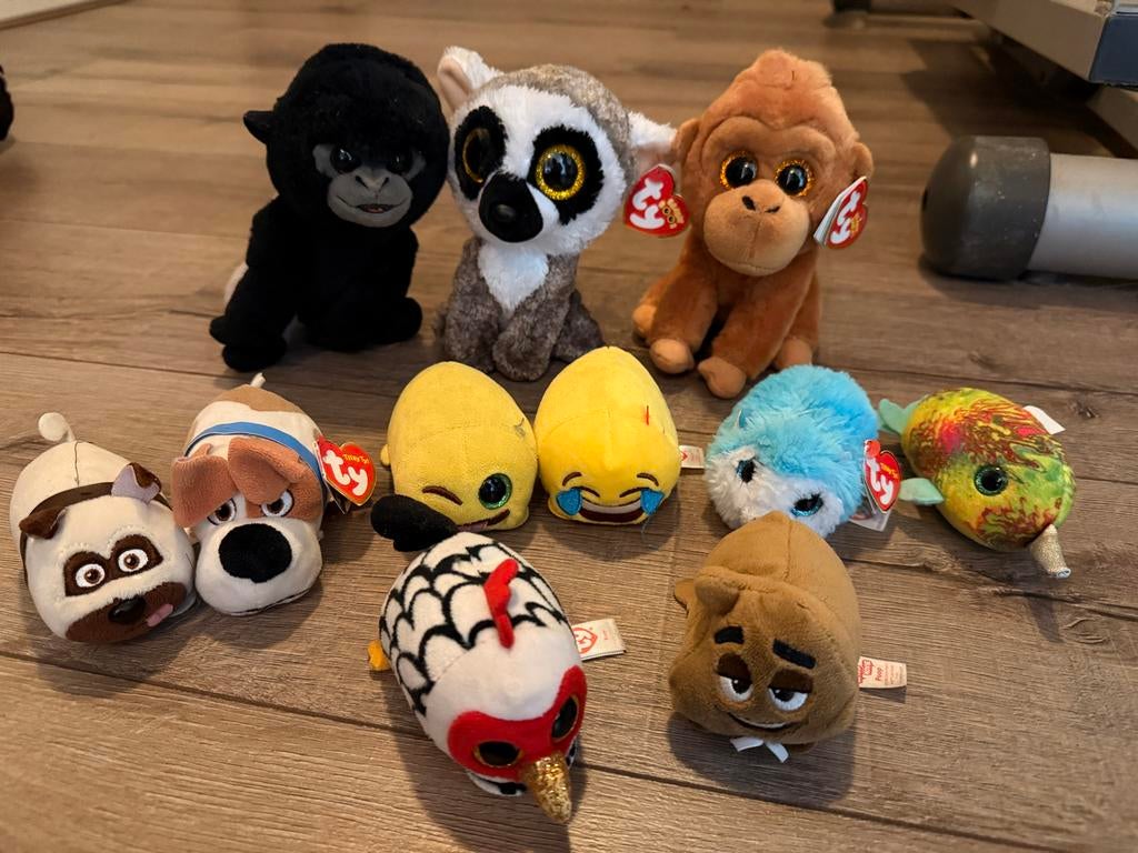 Diverse knuffels - Ty Beanie Boos en meer, Gebruikt, Overige karakters, Zwart, Ophalen of Verzenden