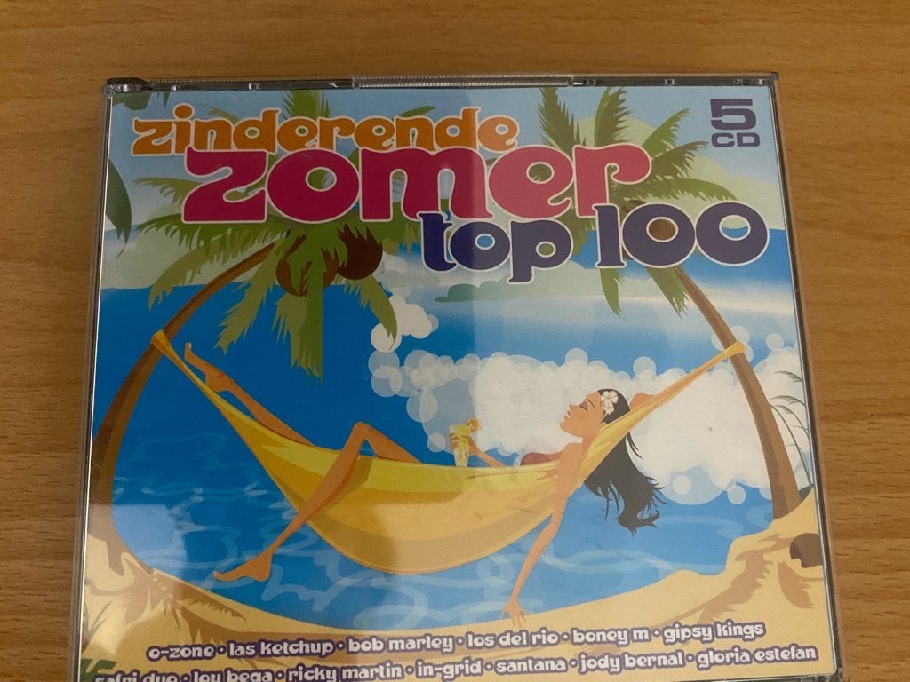 CD Box Zinderende zomer top 100 5 cd's, Ophalen, Gebruikt, Pop, Boxset
