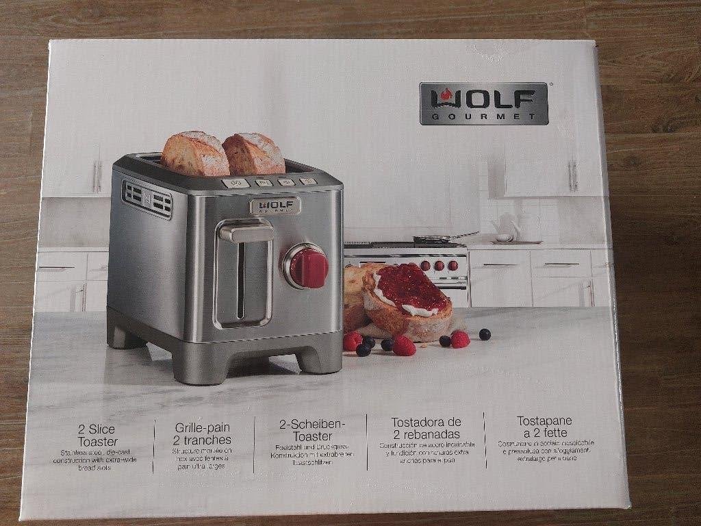 Wolf gourmet 2 slice toaster, Witgoed en Apparatuur, Ophalen of Verzenden, Nieuw