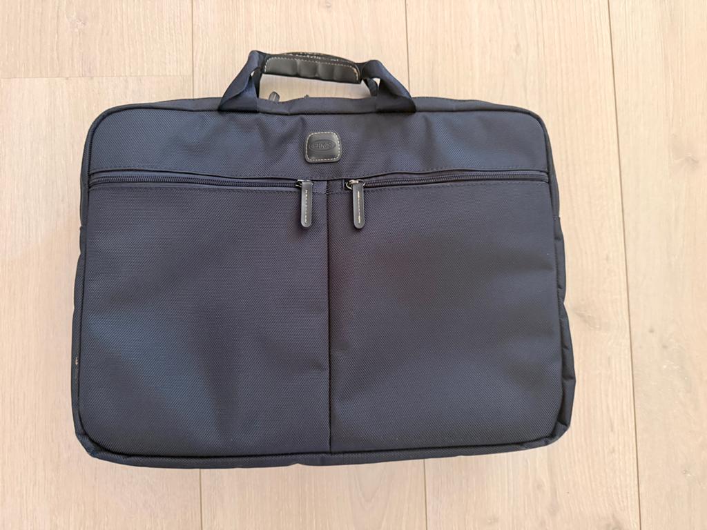 Brics Laptoptas donkerblauw, Computers en Software, Laptoptassen, Handvat, Ophalen of Verzenden, Zo goed als nieuw, 16 inch