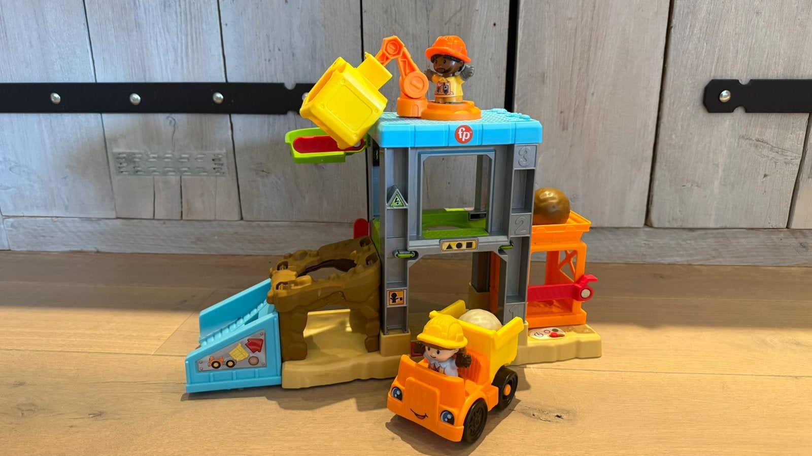 Fisher-Price Little People Bouwplaats Speelset, Ophalen, Zo goed als nieuw, Jongen of Meisje