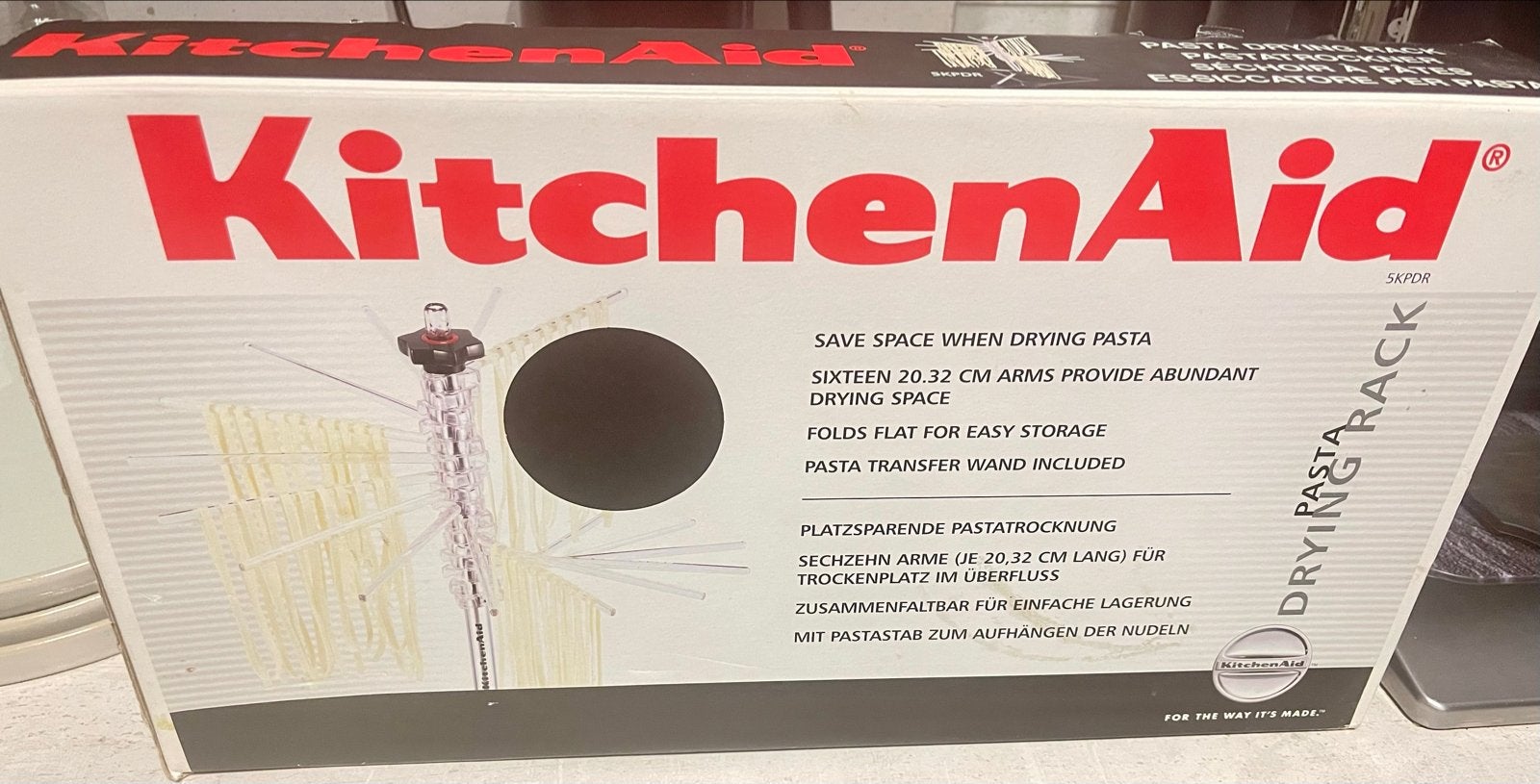 KitchenAid Pastadroogrek - Compleet in Originele Doos, Overige typen, Kunststof, Nieuw, Ophalen of Verzenden