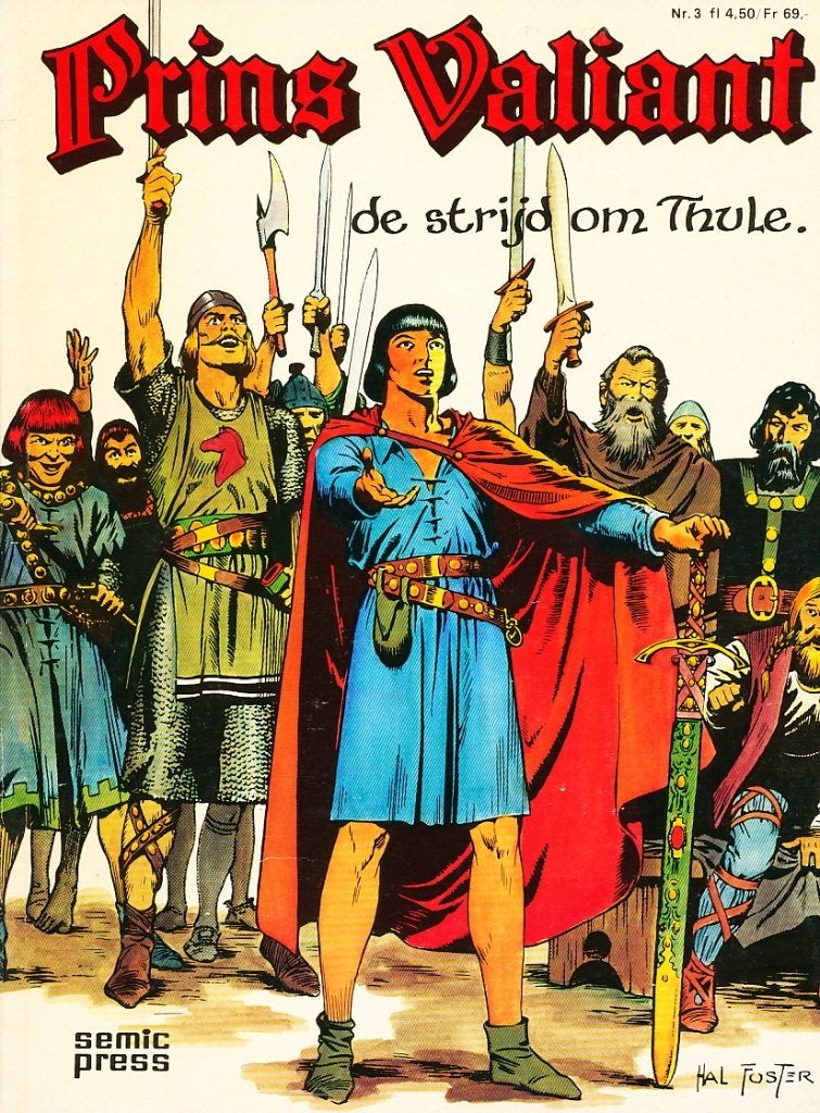 Prins Valiant dl 3 - De strijd om Thule - Harold R. Foster, Gelezen, Harold R. Foster, Verzenden, Eén stripboek