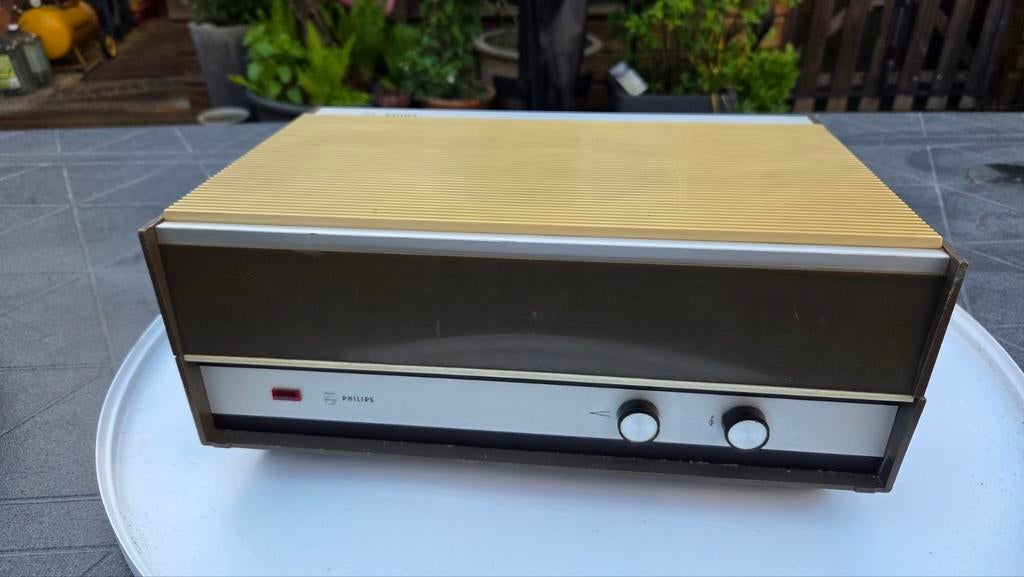 Oude werkende Philips platenspeler, Ophalen, Gebruikt, Platenspeler, Philips