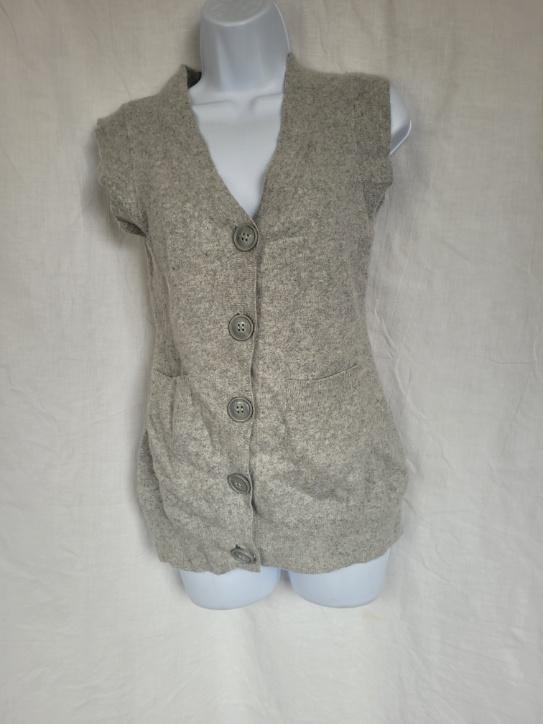 Leuk grijs mouwloos vest mt 40 merk H&M, Maat 38/40 (M), ., Ophalen of Verzenden, Zo goed als nieuw